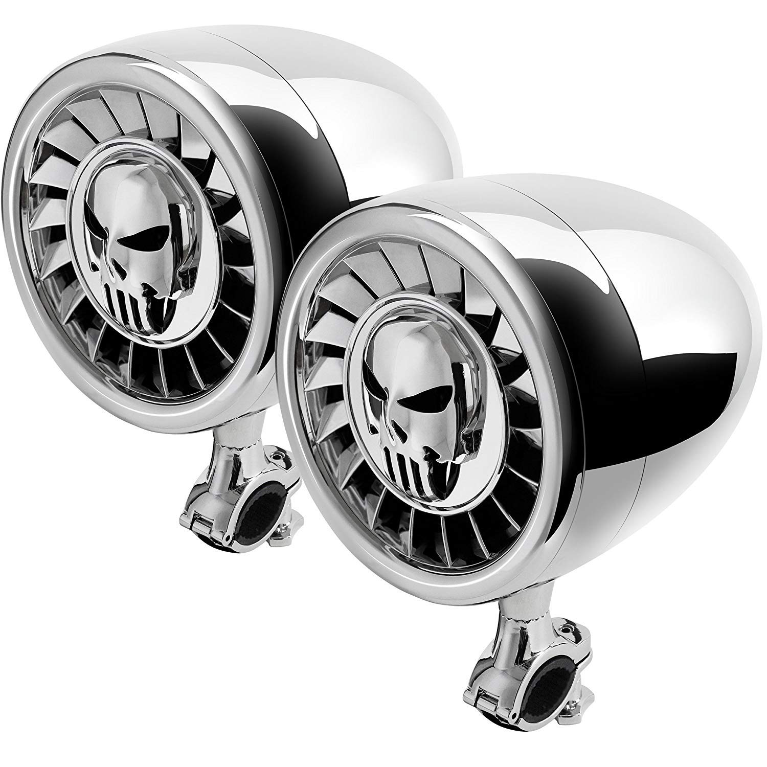 Haut-parleurs stéréo Bluetooth Marins étanches Haute Performance Aileap de 5 Pouces Système Audio de Bateau de Basse Robuste avec USB AUX Idéal pour Les Motos Harley ATV/UTV/RZR