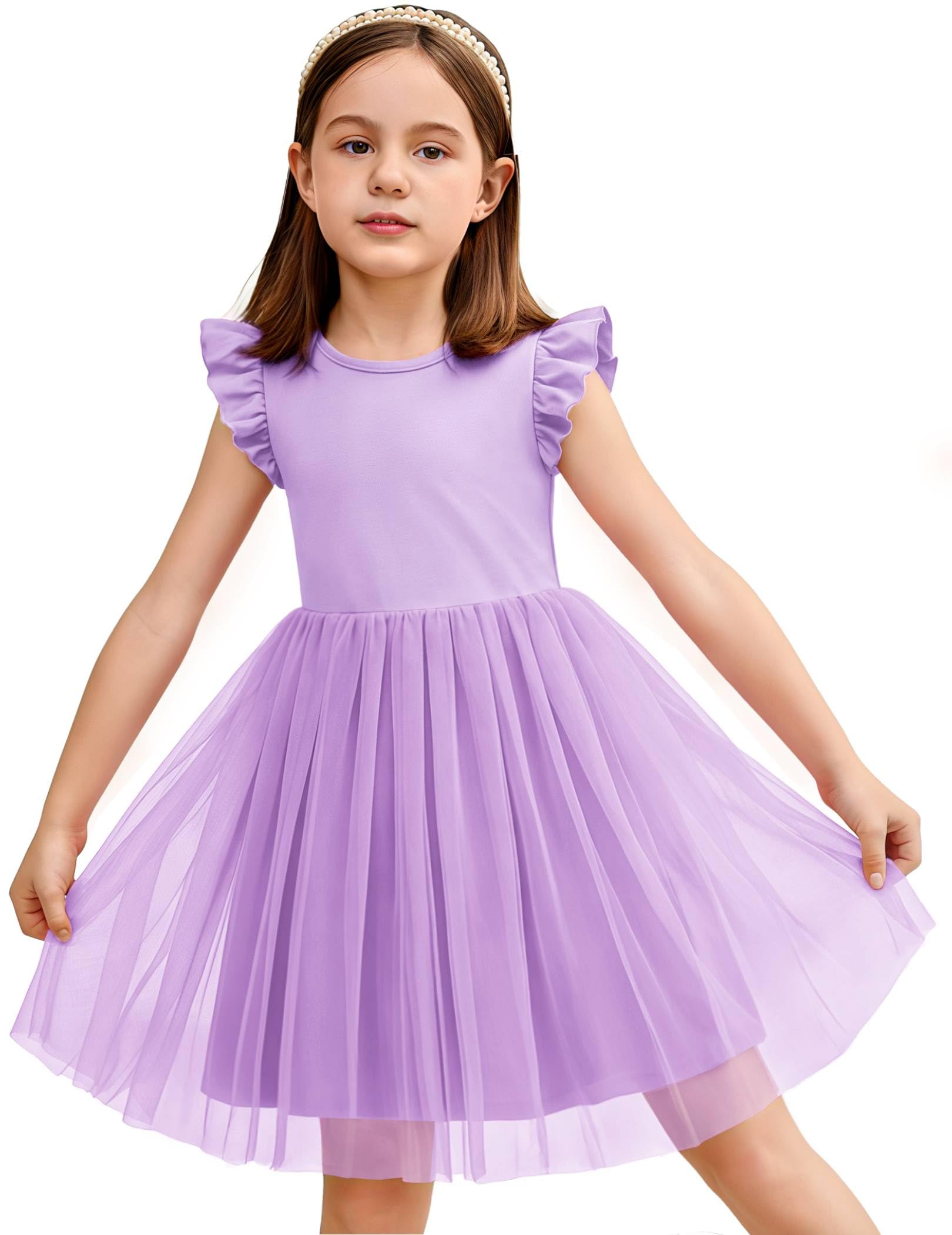 Arshiner Toddler Tutu Dress Girls Summer Dresses Ruffle Tulle Sundress