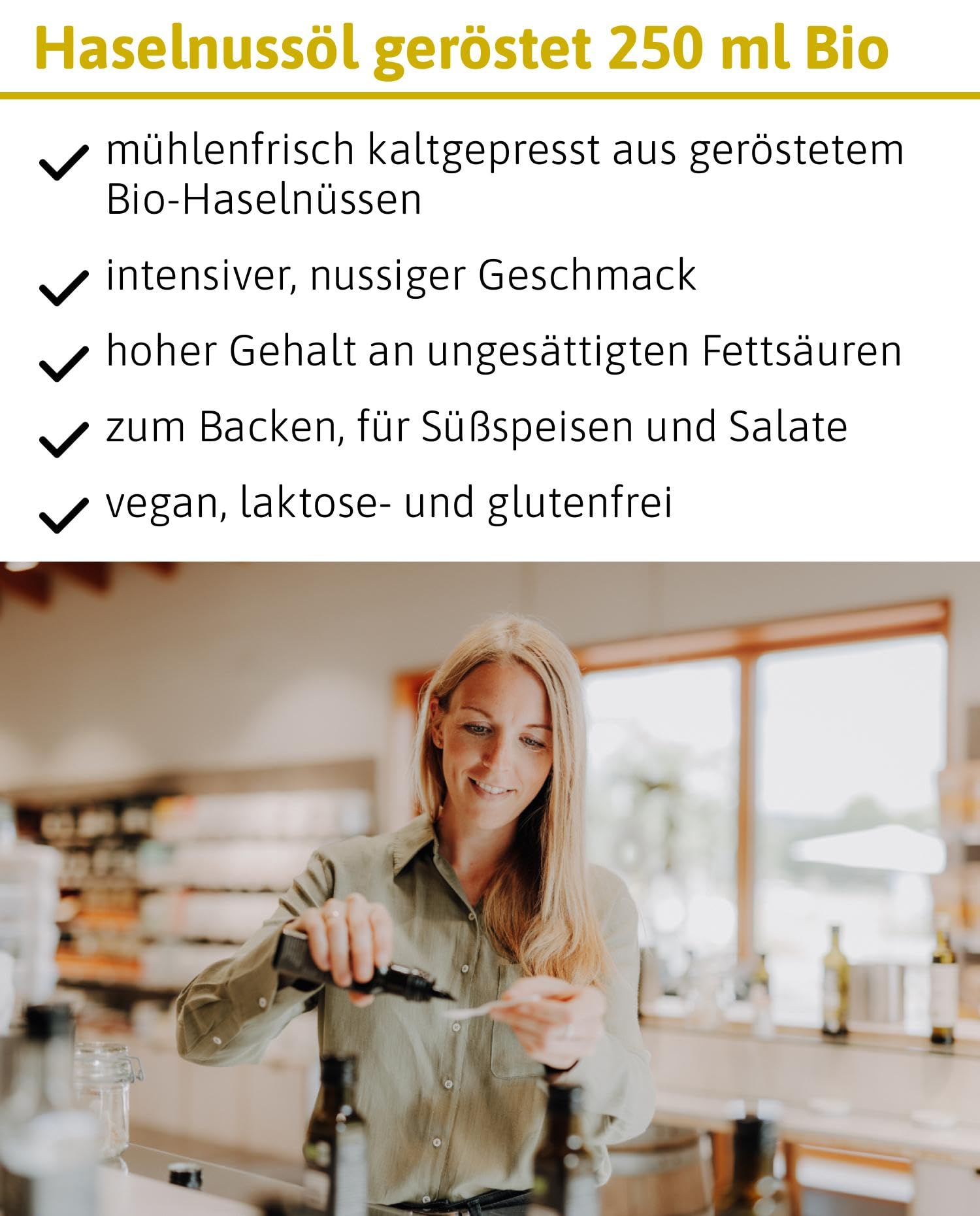 Ölmühle Solling Haselnussöl geröstet - bio - 250 ml
