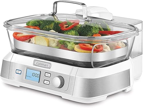 Miniatura 10 de Vaporera digital de vidrio Cuisinart STM-1000 CookFresh, de acero inoxidable, talla única , Acero inoxidable