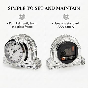 Godinger Shannon Mantle Clock, Small