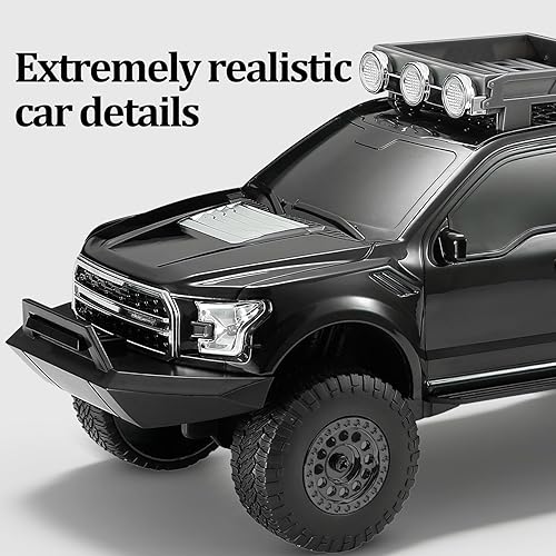 Miniatura 5 de Altavoz Bluetooth para camioneta todoterreno con luces LED de techo y diseño de neumáticos traseros, audio inalámbrico portátil de 8 W, TWS estéreo,