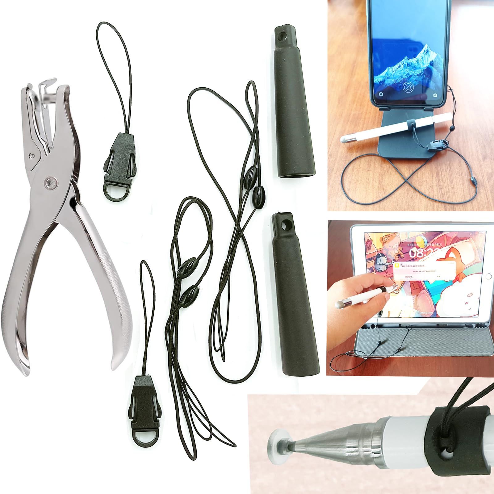 Amazon.com: Ttablet Pen Holder Pen Loss Prevention Lanyard Set 2