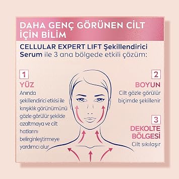 NIVEA Cellular Expert Lift Şekillendirici ve Sıkılaştırıcı Serum 30ml, Doğal Retinol Alternatifi Bakuchiol,Kırışıklık Karşıtı