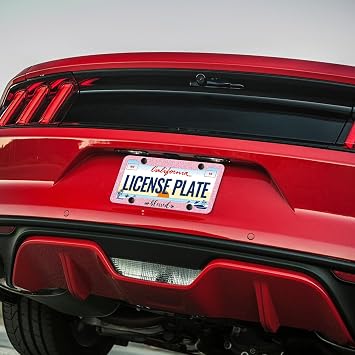 Blessed Pink License Plate Frames - 2 Pack Pink Foil Metal Cover Glossy Print Car Accessories Waterproof Rust Proof Decorative Car Frames