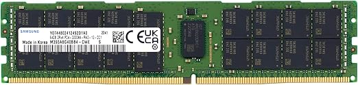 Samsung 64GB DDR4 3200MHz PC4-25600 ECC RDIMM 2Rx4 Dual Rank 1.2V Registered DIMM 288-Pin Server RAM Memory M393A8G40BB4-CWE