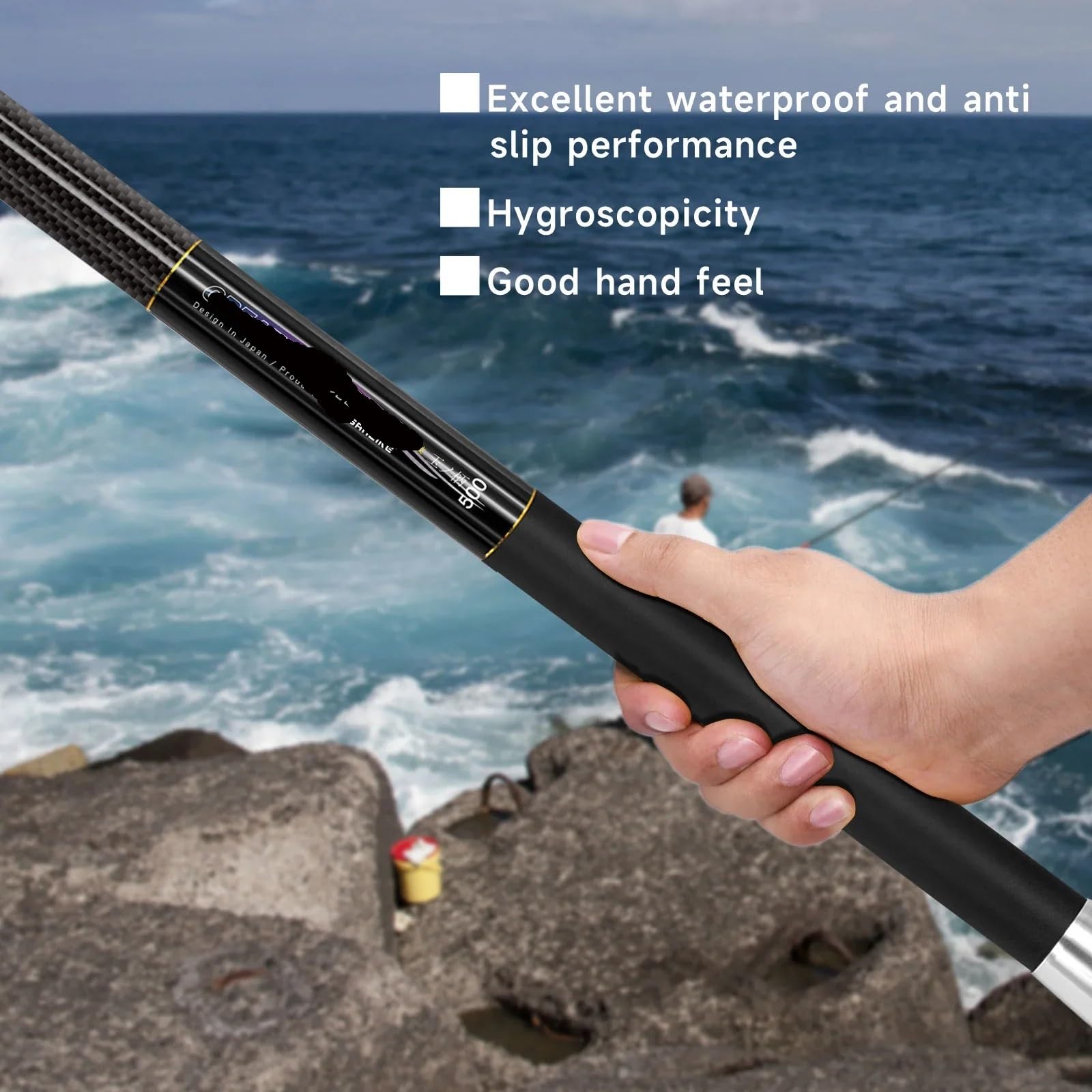 Kescherstab 5/6 m Teleskop Angeln Kescher Carbon Fiber Rod Tragbare Griff Angelgerät Ausrüstung Zubehör