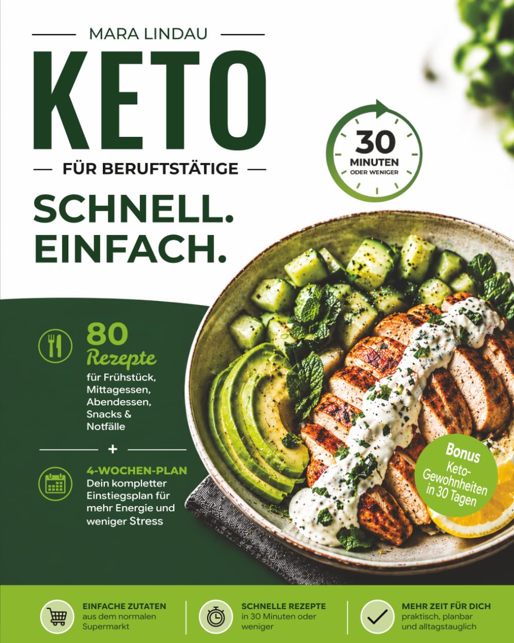 Keto für Berufstätige: Schnelle Low-Carb-Rezepte, einfache Wochenpläne und Einkaufslisten für gesunde Ernährung im vollen Arbeitsalltag