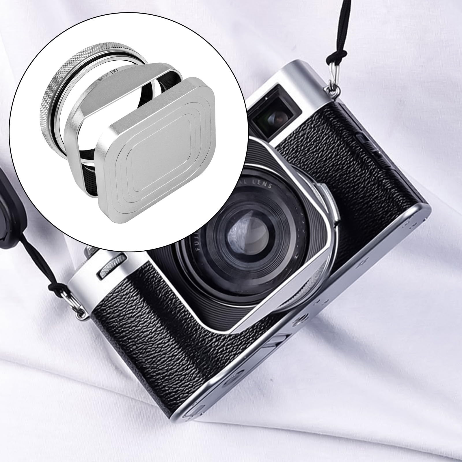 Paraluce per obiettivo professionale per fotografia X100V X100T/ X100VI riduce al minimo e migliora i paraluce quadrati Claritys