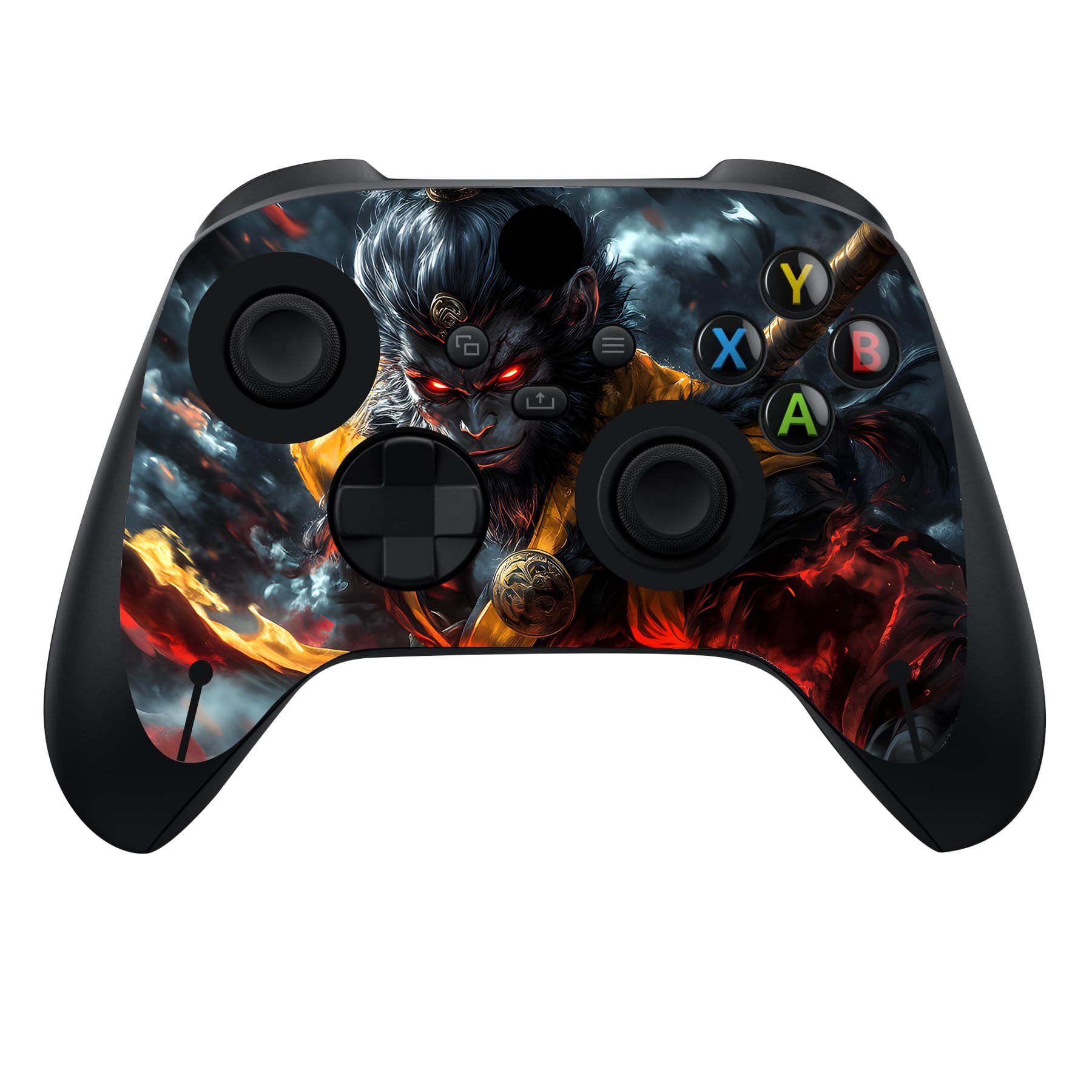 playvital Autocollant Manette pour Xbox Series X Accessoires Protection,Stickers pour Xbox Series X Console Skin-Tempête de Nuages Wukong