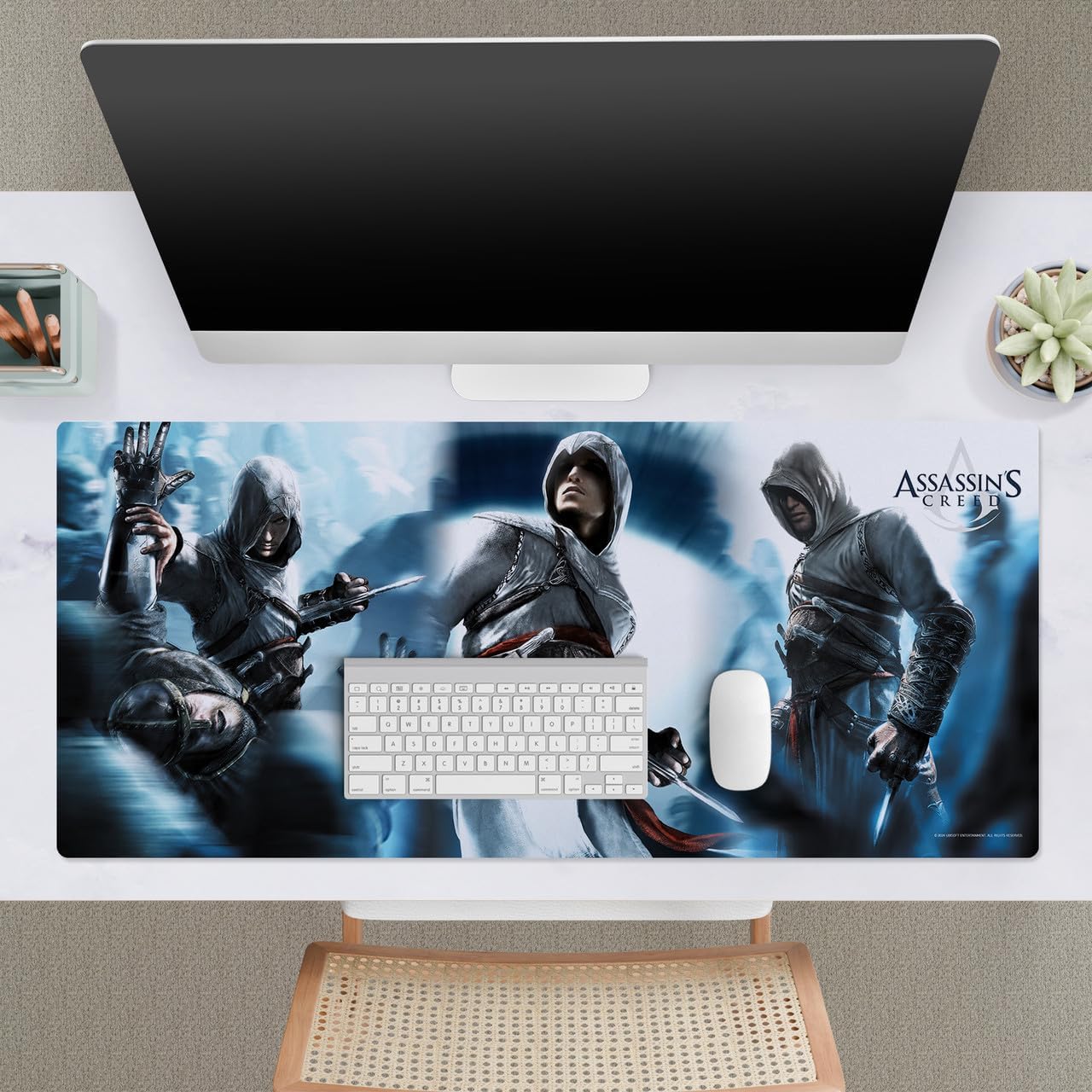 Head Case Designs Officially Licensed Assassin's Creed Altaïr Key Art 37.4 x 15.75 x 0.16 inches (900 x 400 mm) - XL Gaming Office Desk PC Keyboard Mouse Mat Pad