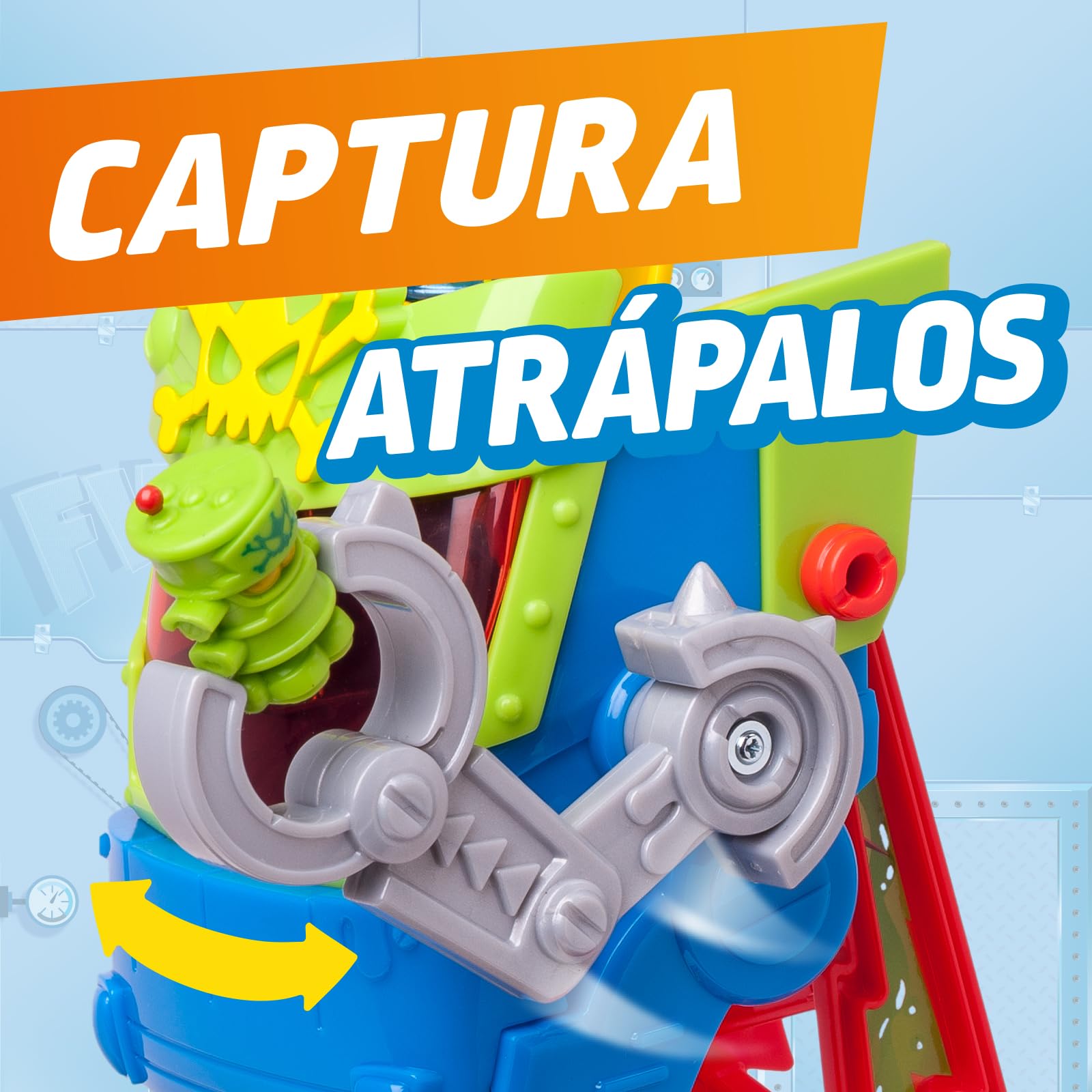 SUPERTHINGS KAZOOM Power – Mr. King Truck. Camión de la Serie de TV “Kazoom Power”. Contiene Vehículo, 1 Figura Exclusiva, 4 Robotoxics, 1 Disparador y 3 Proyectiles