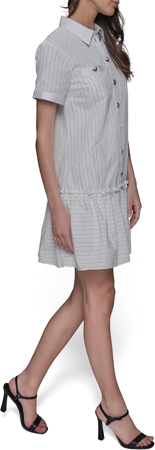 KARL LAGERFELD Women's Shortsleeve Collared Shirtdress
