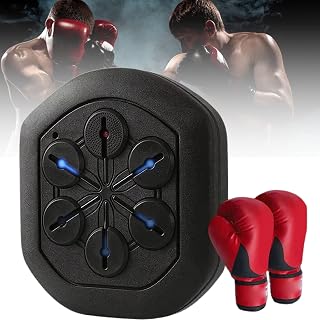 HENGMA Electronic Boxing Exercise Wall Target,oxing Reaction Target Boxing Machine,Boxing Equipment Strength Tester with Music,Wall Mounted Boxing Training Stress Relief