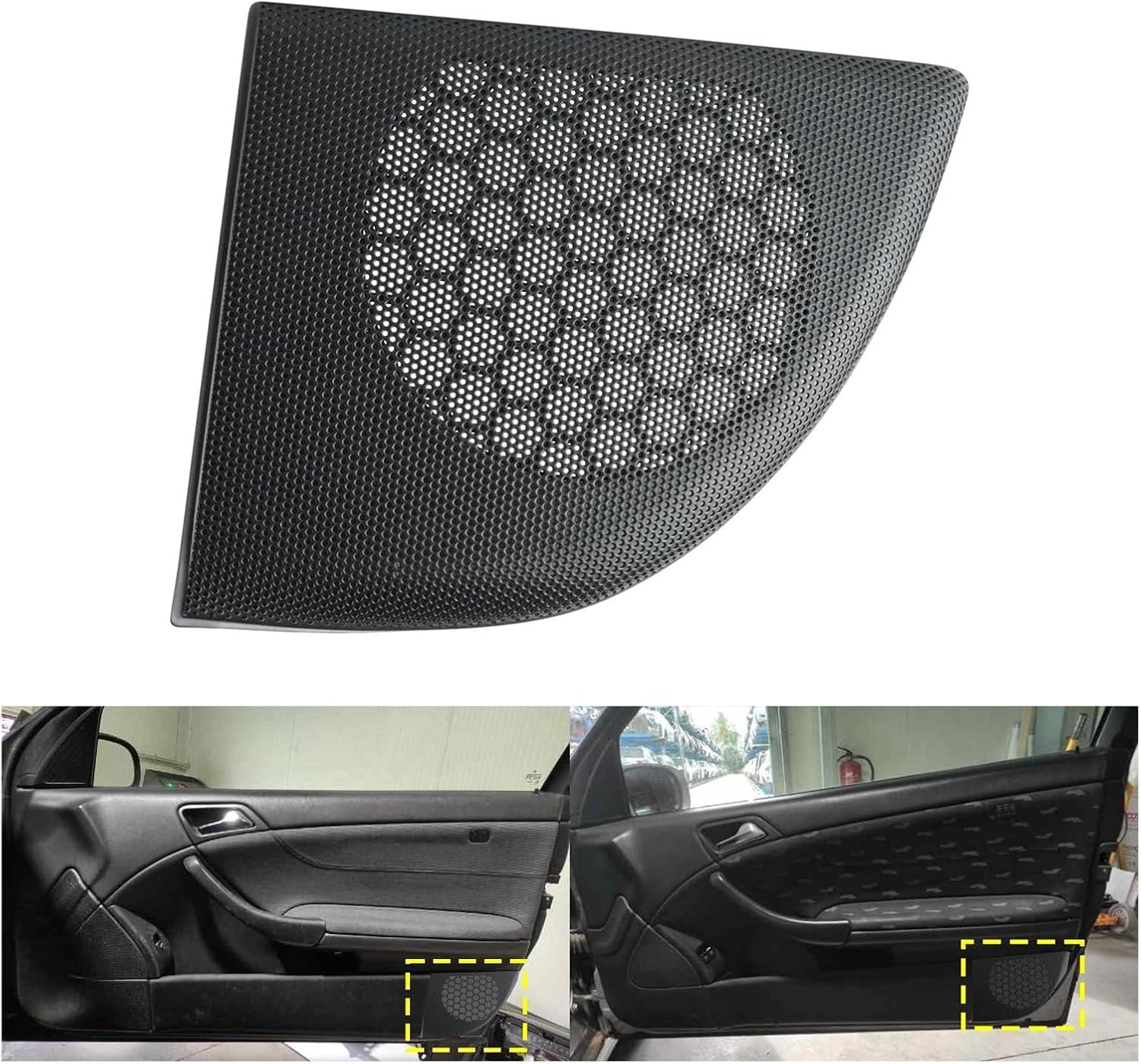08-11 C Class Coupe CL203 Right Door Speaker Grill Cover Trim Black