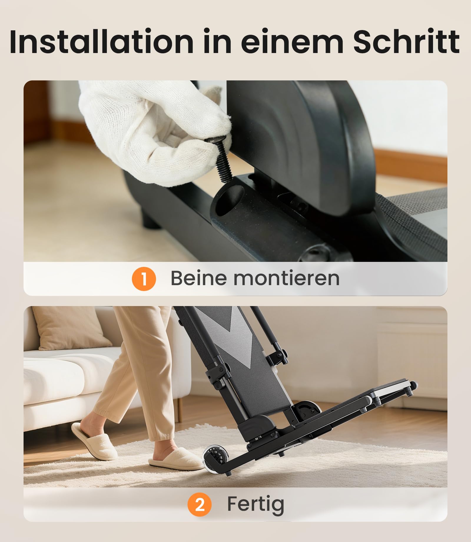 VOCIC AX25 Elektrischer Aufstehsessel bis 160 kg, leicht & mobil | Senioren Pflege Zuhause, leichte Aufstehhilfe nach Sturz, mobiler Hebesessel mit großen Rädern, Transfer Sofa Bett 160KG