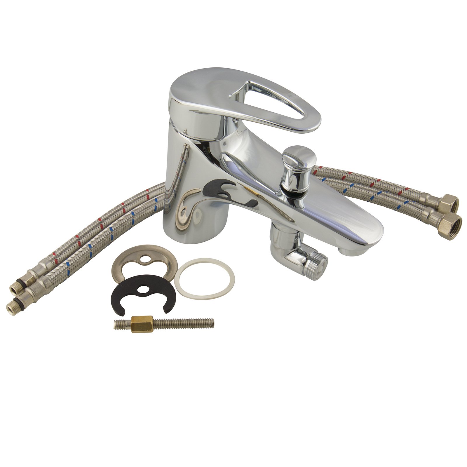 Grifo para bidé Aufputz ducha y bidé ducha Spray Alcachofa de ducha cromo AquaSu Higiene Íntima Manguera 1,2 m manguera de ducha 120 cm rectangular brausehalterung pared bidé de 2 Vías