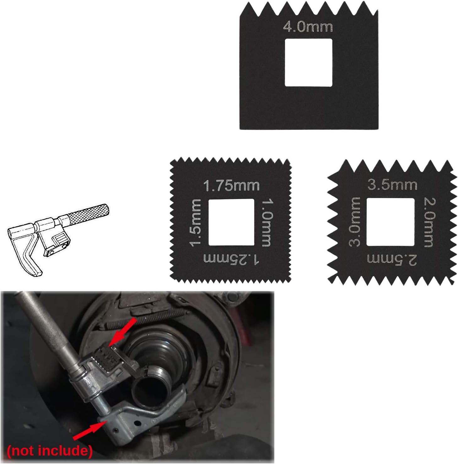 Yoursme Metric Die Set for Thread Chaser Similar to OTC 202817 3PCS