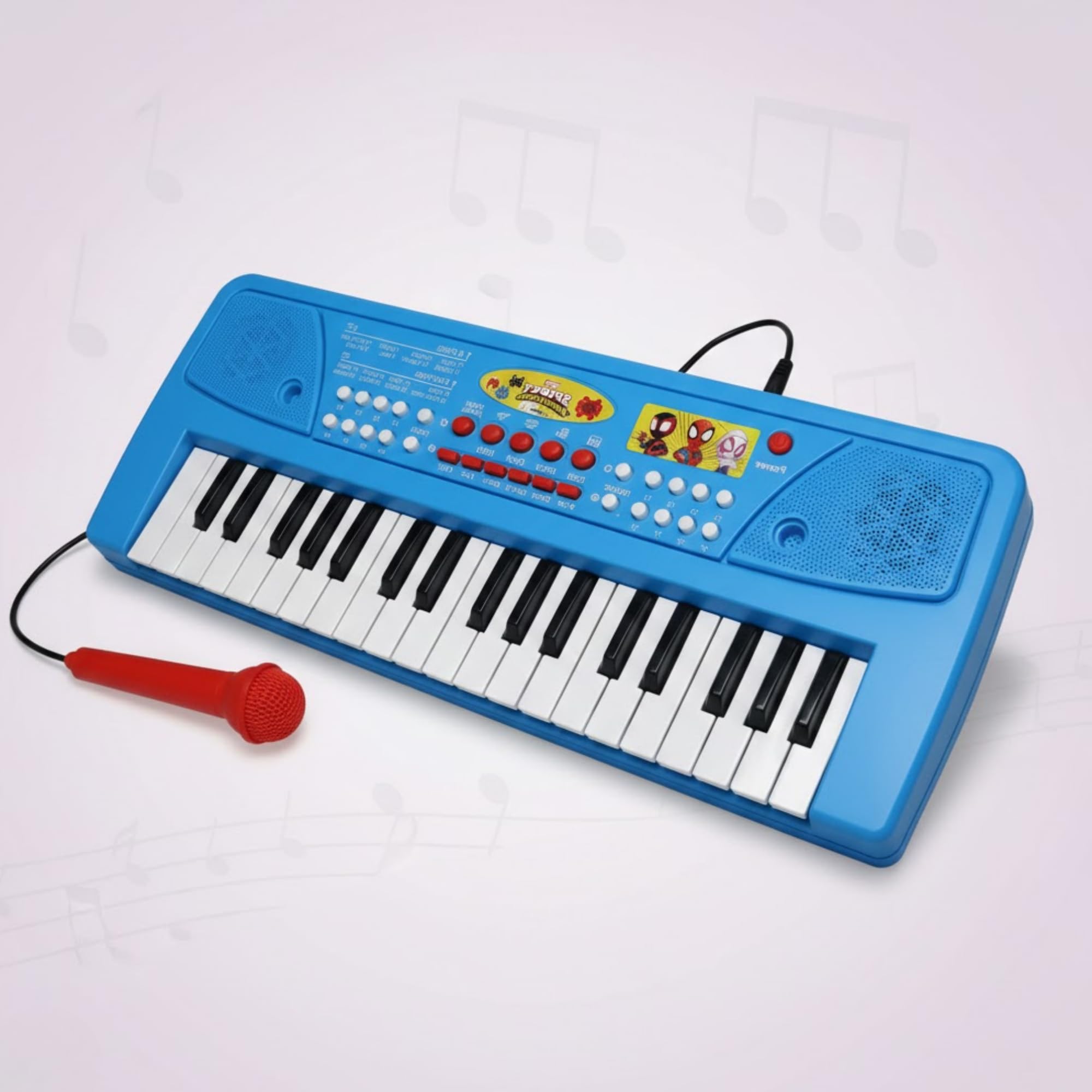 Kriiddaank Spiderman Keyboard Piano 400 - Battery Operated, Musical Note Sounds, Portable and Early Leaning for Kids | Fun & Educational Toy for Kids | Safe, Engaging & Interactive Play-image-12