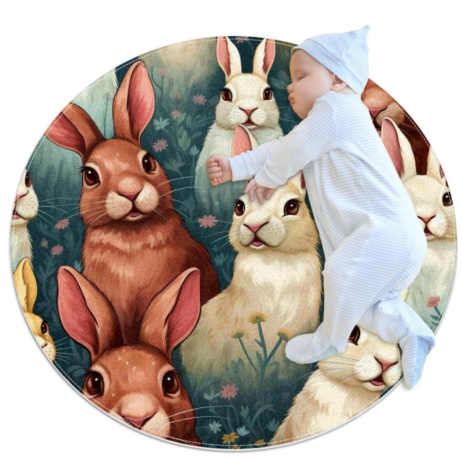 Tapis de salle de bain antidérapant et doux pour chambre enfant