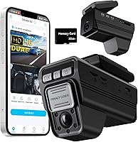 DeerAsk 4G LTE Dual 1080P Dash Cam: Remote Live View, AI Motion Alerts, GPS Tracking, Cloud Storage & 2-Way Audio - No WiFi Needed