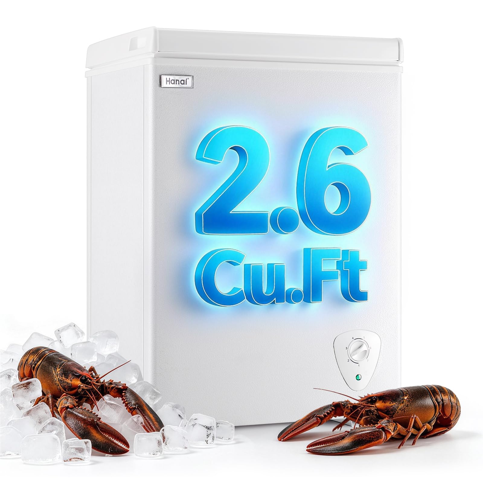 WANAI KA-BCBD-63-W 2.6 cu ft Chest Freezer White