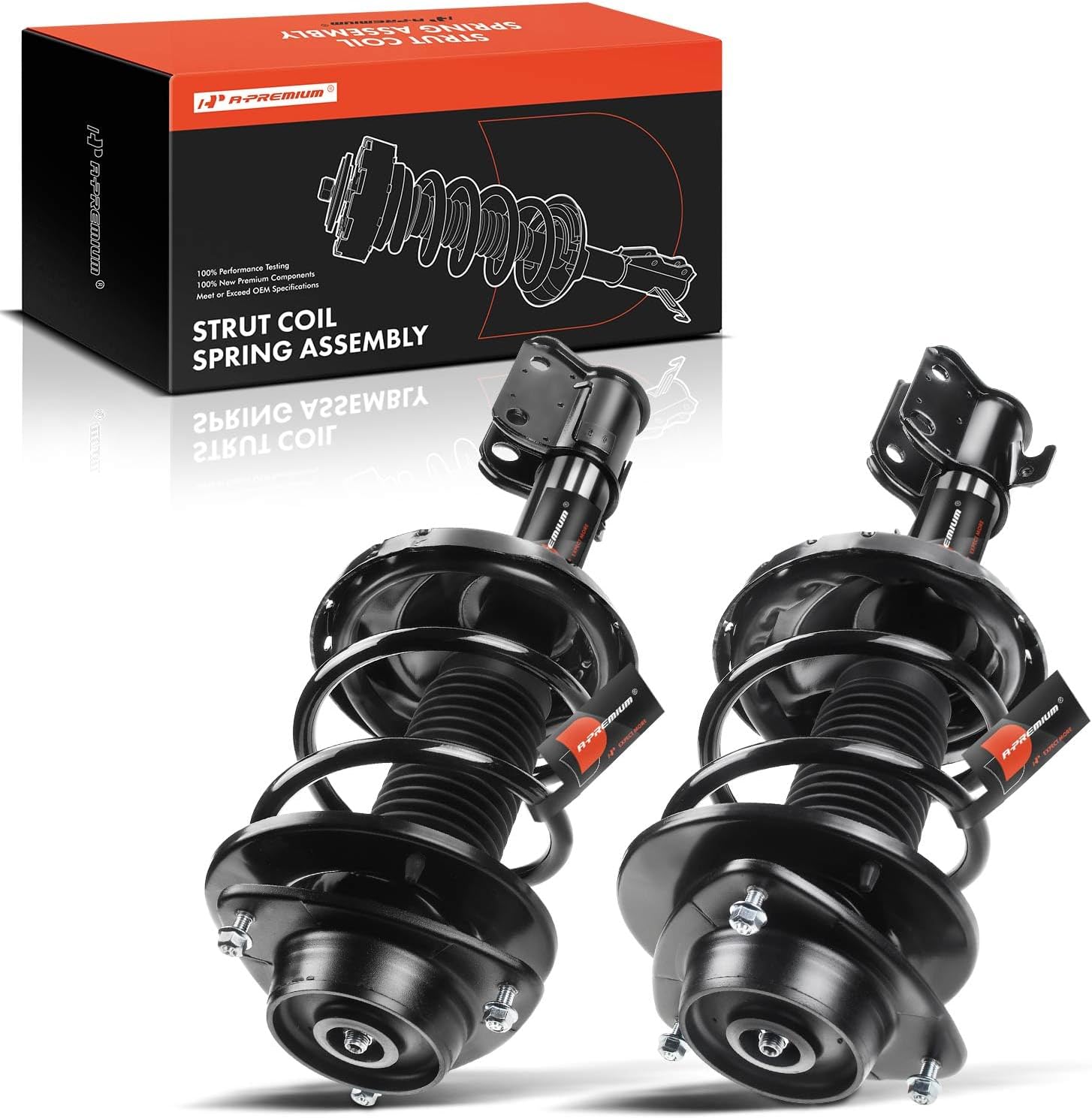 A-Premium Front Strut Assembly Compatible with Subaru Impreza 2012 2013 2014 2015 2016-2x Replacement Suspension Complete Strut Shock Absorber with Coil Spring