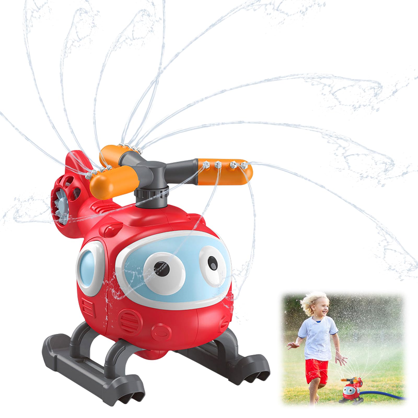 Juegos de Agua para Niños Exterior, Juguete de Rociador, Aspersor de Agua para Niños, Aspersor para Niños, Juegos Piscina para Niños Juguete Niño 3 4 5 6 7 8 9 10 Años