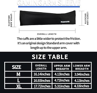 Gaming Sleeve Arm - Reduces Friction & Fatigue Cooling Arm Sleeves for Pc Gamers and Athletes, Game Accessories 1Pcs
