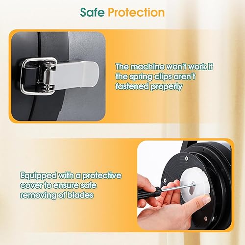 Miniatura 3 de Newhai Cortador comercial de cebolla de primavera, cortador de cebolleta trituradora eléctrica de verduras para ajo, jengibre, chile, papa, con 3