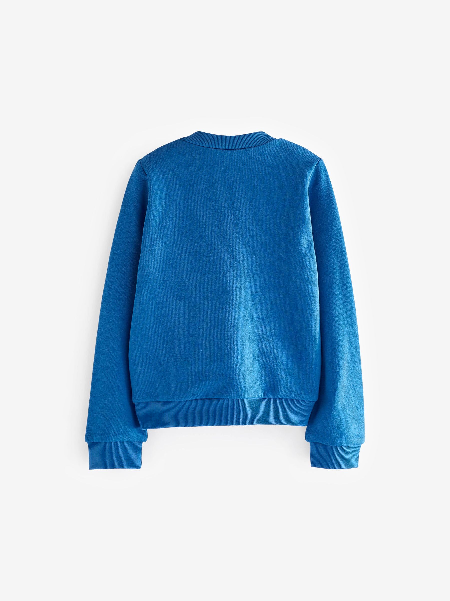 NEXT Mädchen Standard Jersey-Strickjacke mit gerüschten Taschen