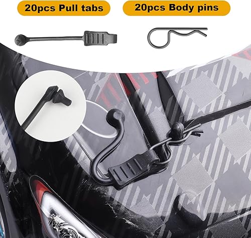 Miniatura 4 de 20 clips universales Hobbypark para carrocería y retenedor para todos los modelos de escala 110 112 Arrma Traxxas Axial SCX10 Losi Redcat HPI Exceed