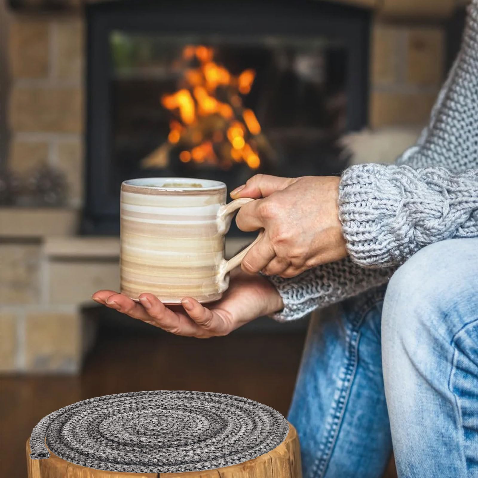 GUARNIZIONE IN FIBRA DI VETRO PER STUFA - D.6 X MT.2,5 - Foto 6