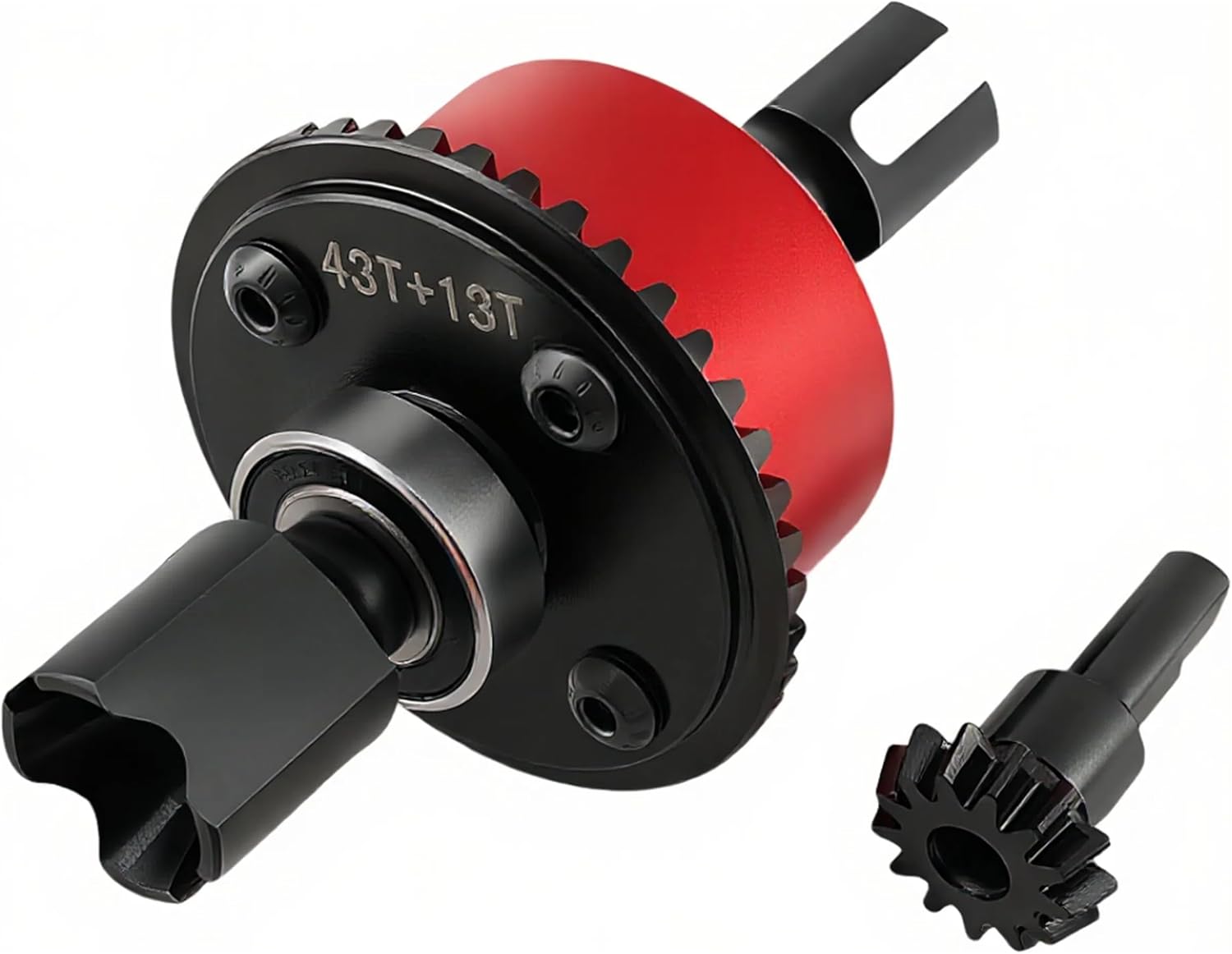 Steel 43T Differential Gear with 13T Input Gear Upgrade for Arrma 1/10 1/8 1/7 RC Cars, Fits Senton, Typhon, Infraction, Limitless – Replaces AR310497, AR310441