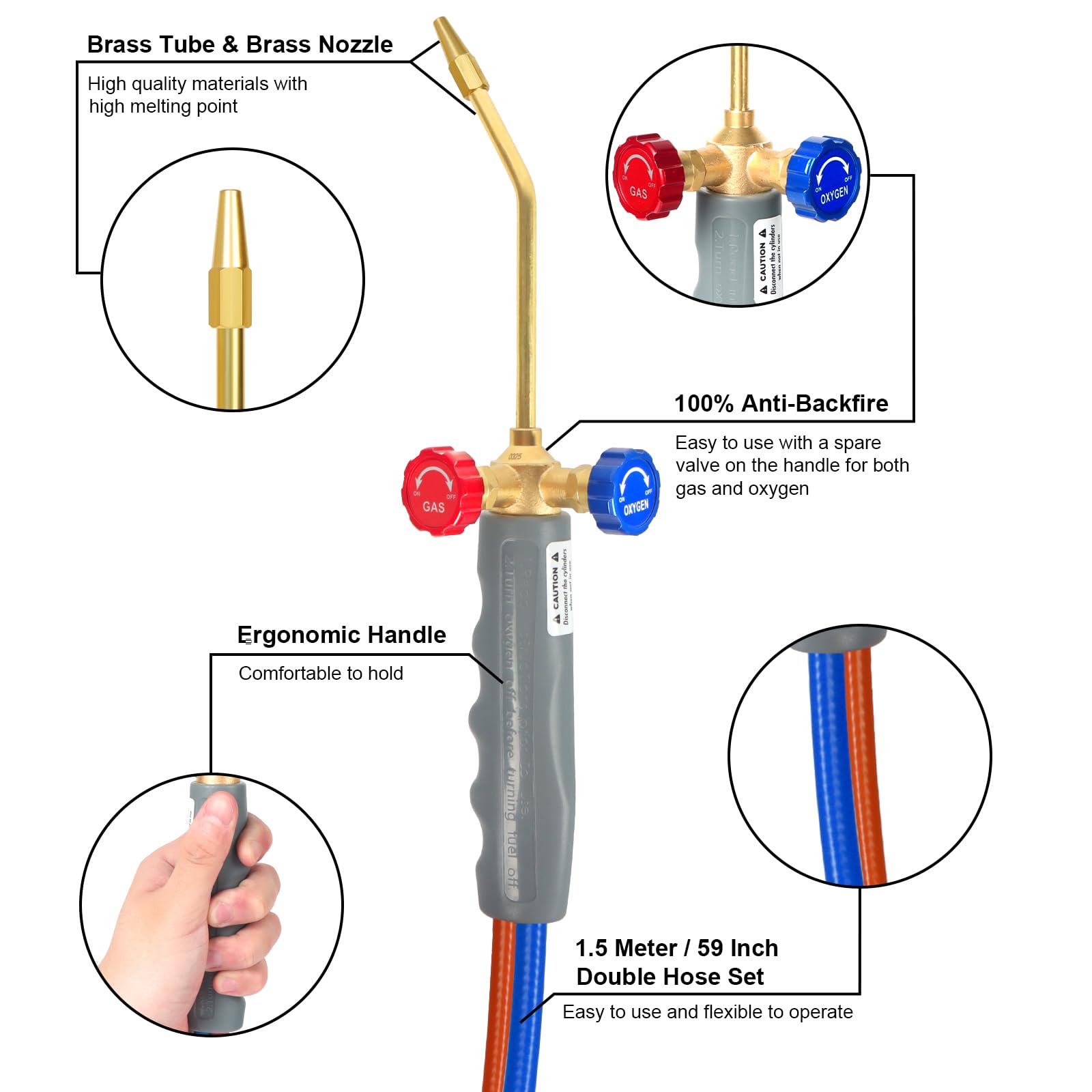 Brazing Torch Kit - Welding & Soldering Torch Set -2