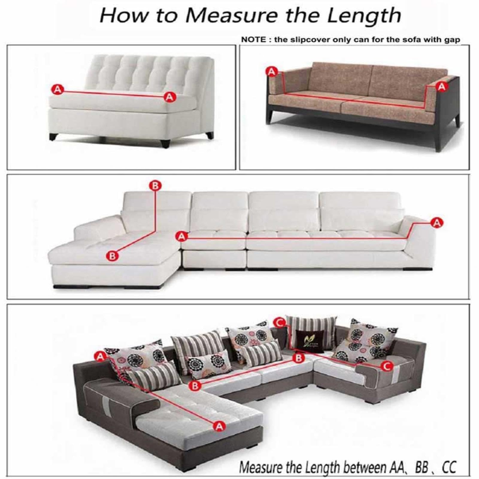 Extra langer gestrickter Sofaüberwurf für 3-, 2- und 4-Sitzer-Sofas, gemütlicher grauer Überwurf, 180 x 420 cm, perfekt für Wohnzimmer und Heimdekoration