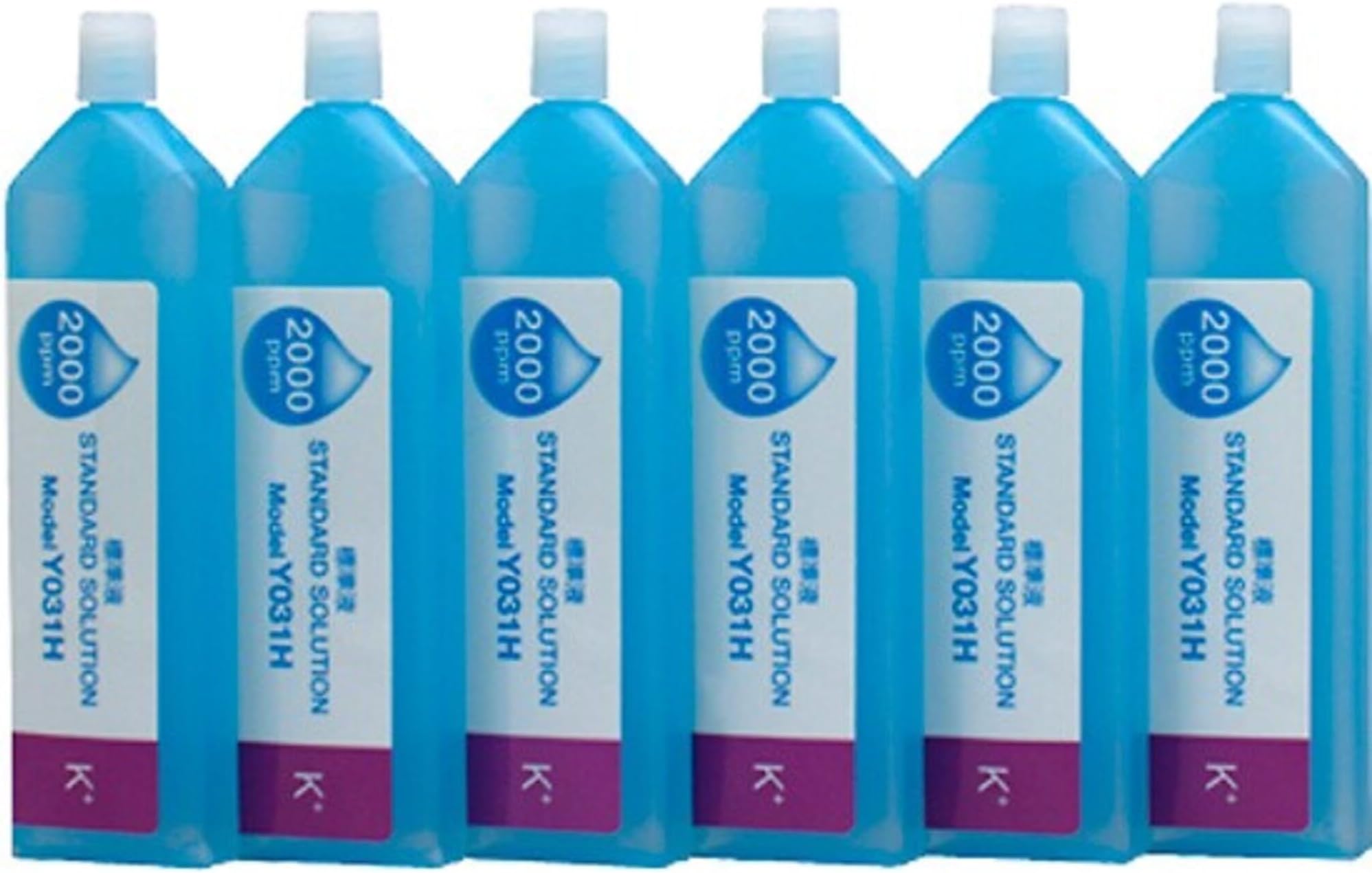HORIBA Y031H Potassium Ion Standard Solution, 2000ppm Value, 14mL Volume (Bottle of 6)