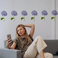 Vista 8 de FINGERINSPIRE Layered Hydrangea Pattern Painting Stencil 8.3x11.7inch Hydrangea Flower Drawing Template DIY Craft Plants Decoration Stencil for