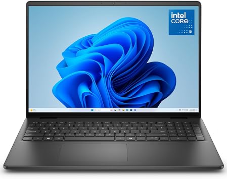Dell 16 Laptop - Intel Core 5 120U, 16GB RAM, 512GB SSD | 16" 2K WVA Anti-Glare, Intel UHD Graphics, Windows 11 Home, UK QWERTY, Fingerprint reader (Power Adapter Sold Separately)