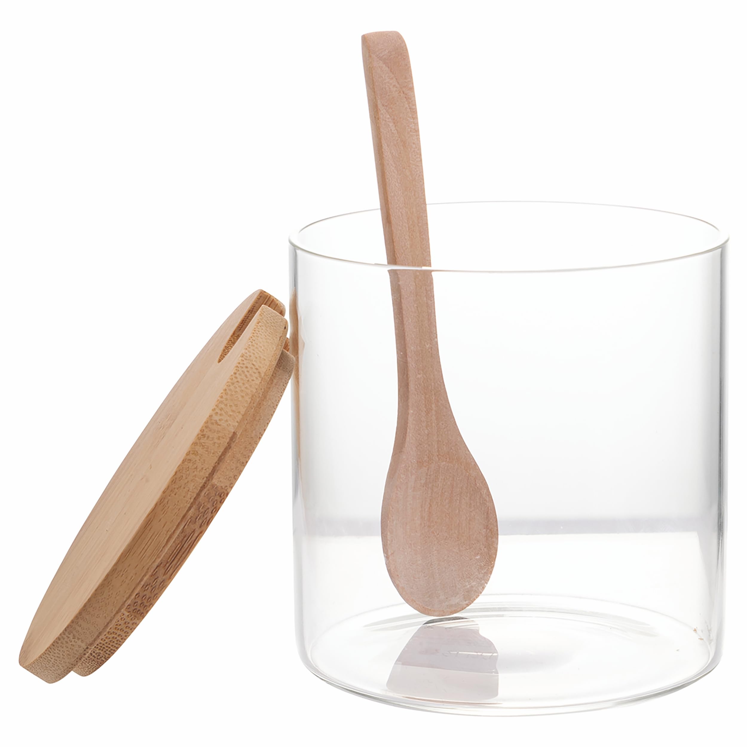 Zuccheriera Villa D'Este Tivoli In Vetro Con Cucchiaino Bambù 500 Ml - Design Moderno E Funzionale - Foto 14