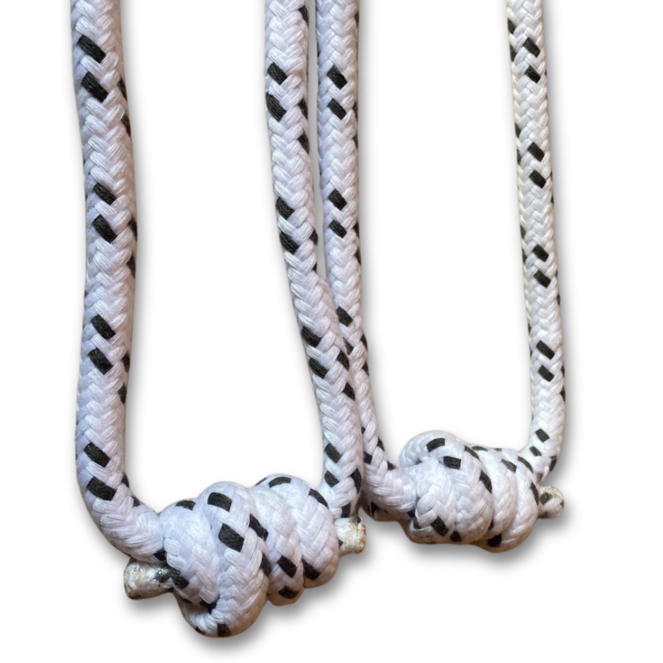 Preeti Yoga Medical Yoga Ropes | Yoga Ropes for Physiotherapy | Medical Yoga Ropes for Exercise (Medium(38In)-14mm Thickness, White-Cotton)-image-20
