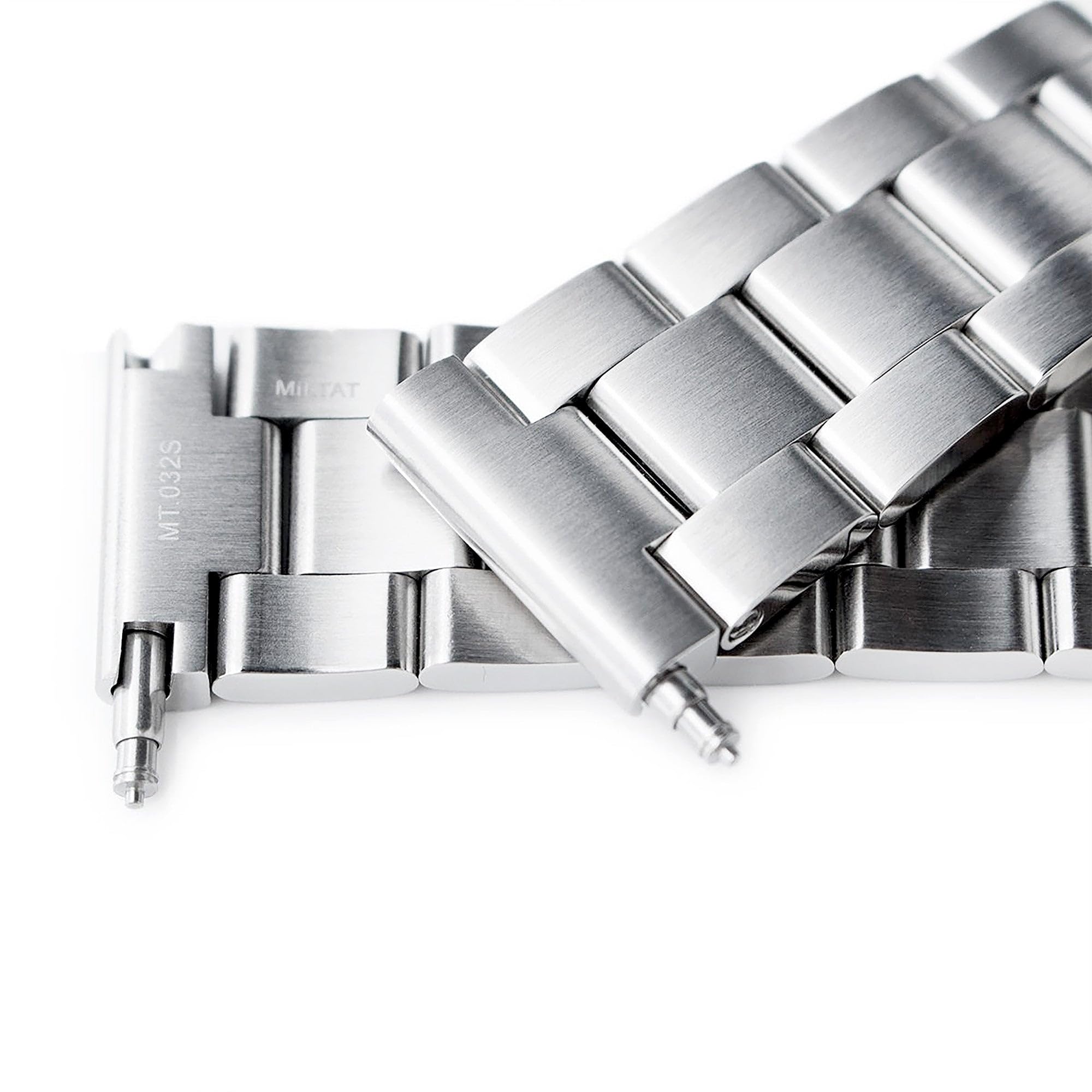 MiLTAT 20 mm Super-O-Uhrenarmband mit geradem Ende, universell einsetzbar, 316L-Edelstahl
