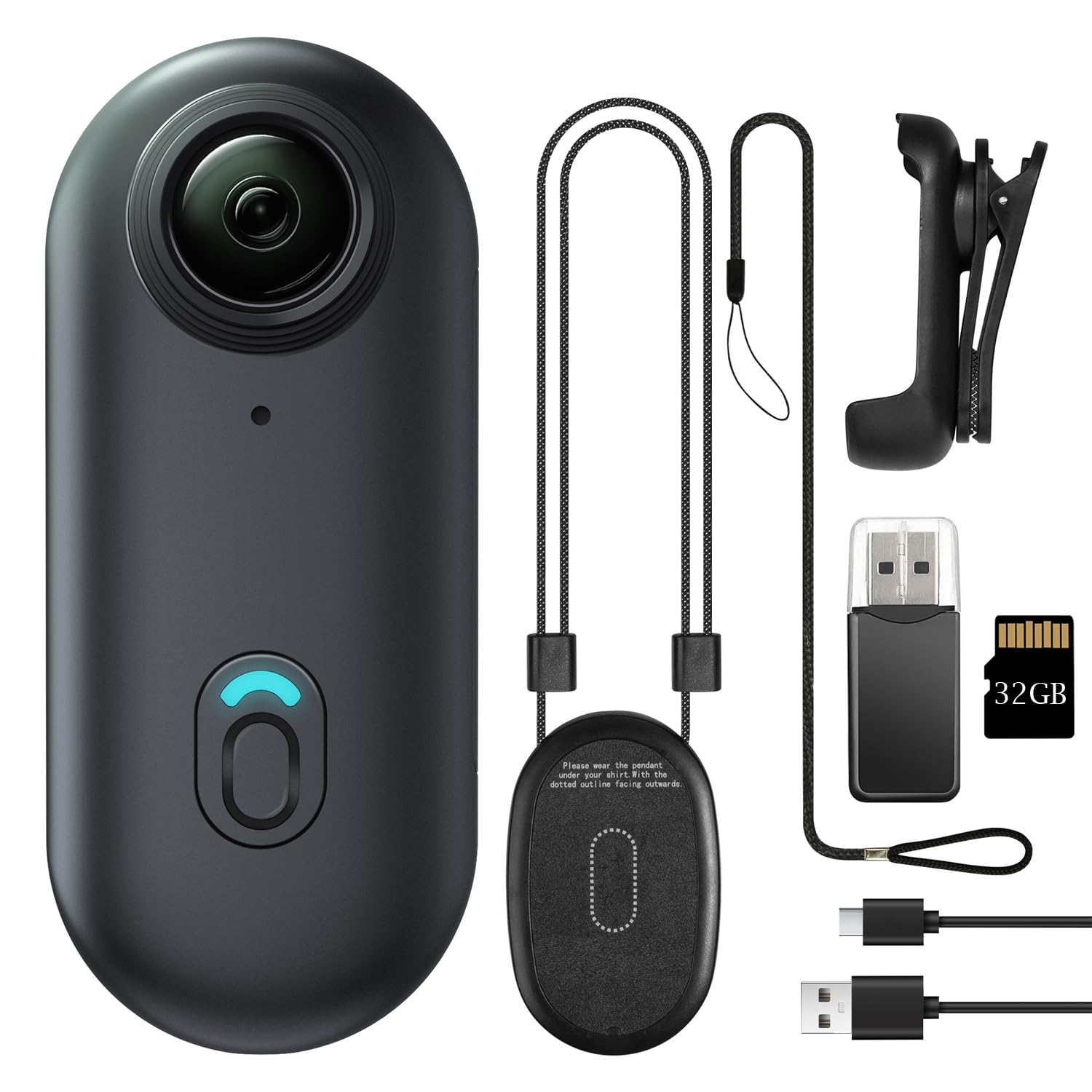 32GB FHD 1080P Mini Body Camera, Wearable Action Body Cam, Thumb Size Hands Free Recording Body Worn Camera, Premium Portable Camcorder Mount Anywhere for Pet Walking, Work, Travel (Black)-image-36