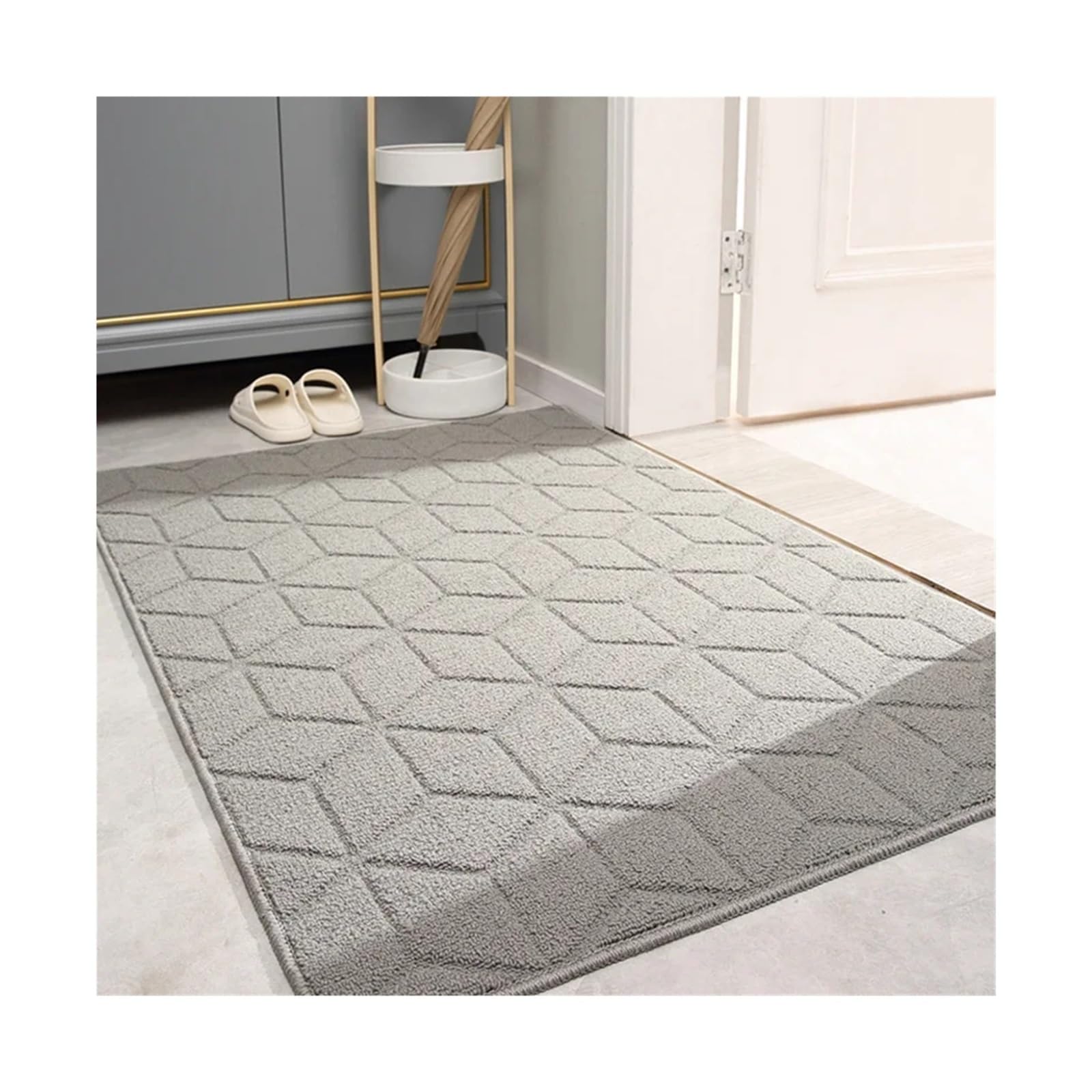 Paillasson tapis de porte d'entrée robuste 60x90cm DM