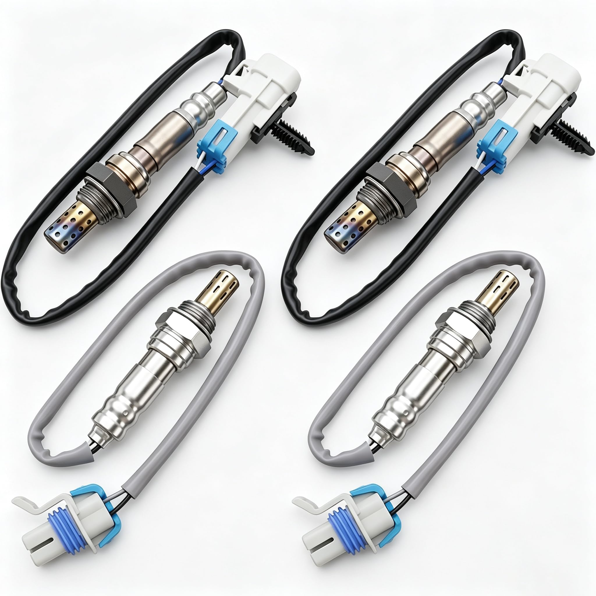 HiSport O2 Oxygen Sensor Upstream Downstream - Compatible with 2005 Buick Rainier Chevy SSR Trailblazer GMC Envoy Isuzu Ascender Replace 234-4668 234-4407-image-48