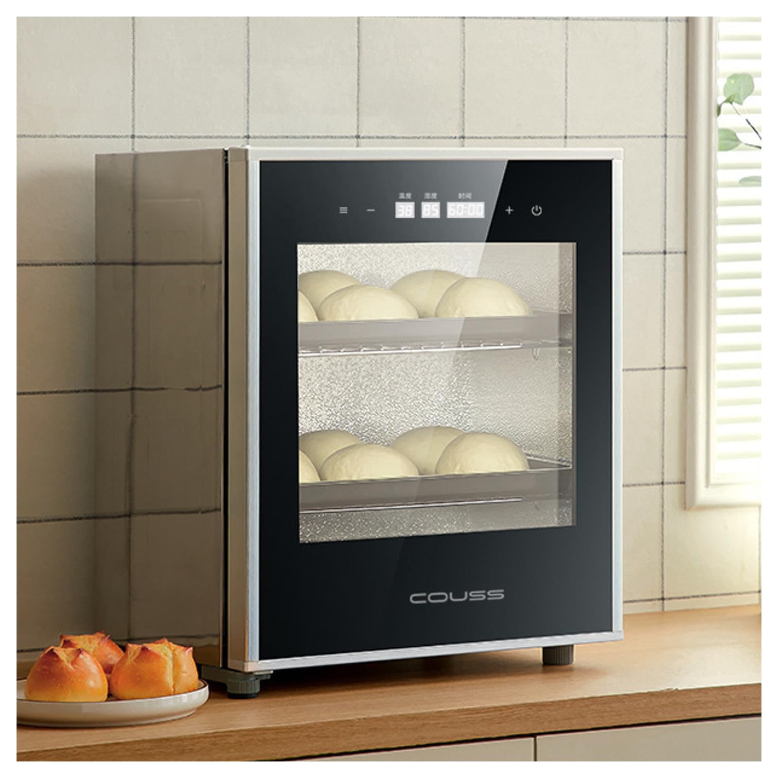 Brot-Gärschrank, 40 l beheizte Teig-Fermentationskammer