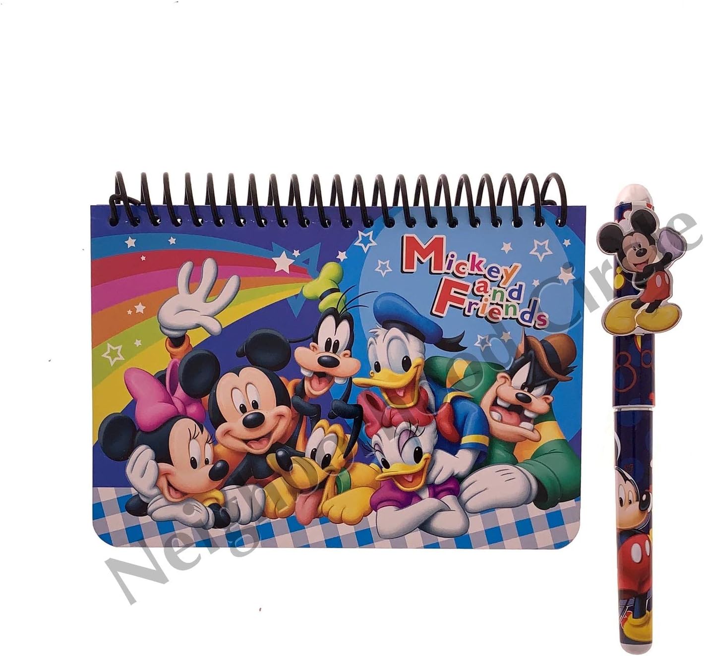Authentic Disney Mickey and Friends Autograph Book and Pen Set (Blue)