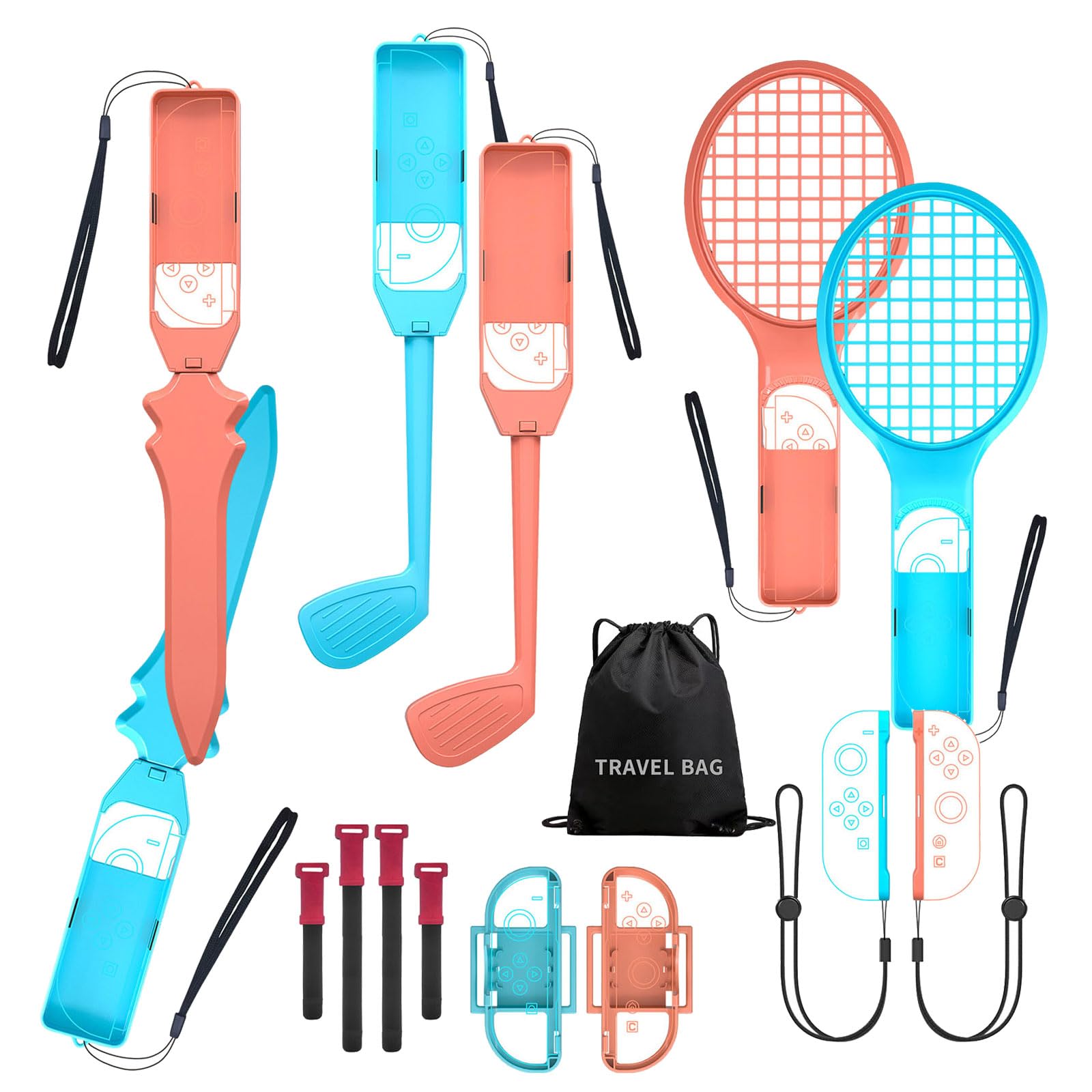 NS2 All-Inclusive 15 in 1 Sensore di Movimento Sport Kit Attivo e Interattivo Gaming Entertainment Player Sport Pack per gli appassionati di gioco