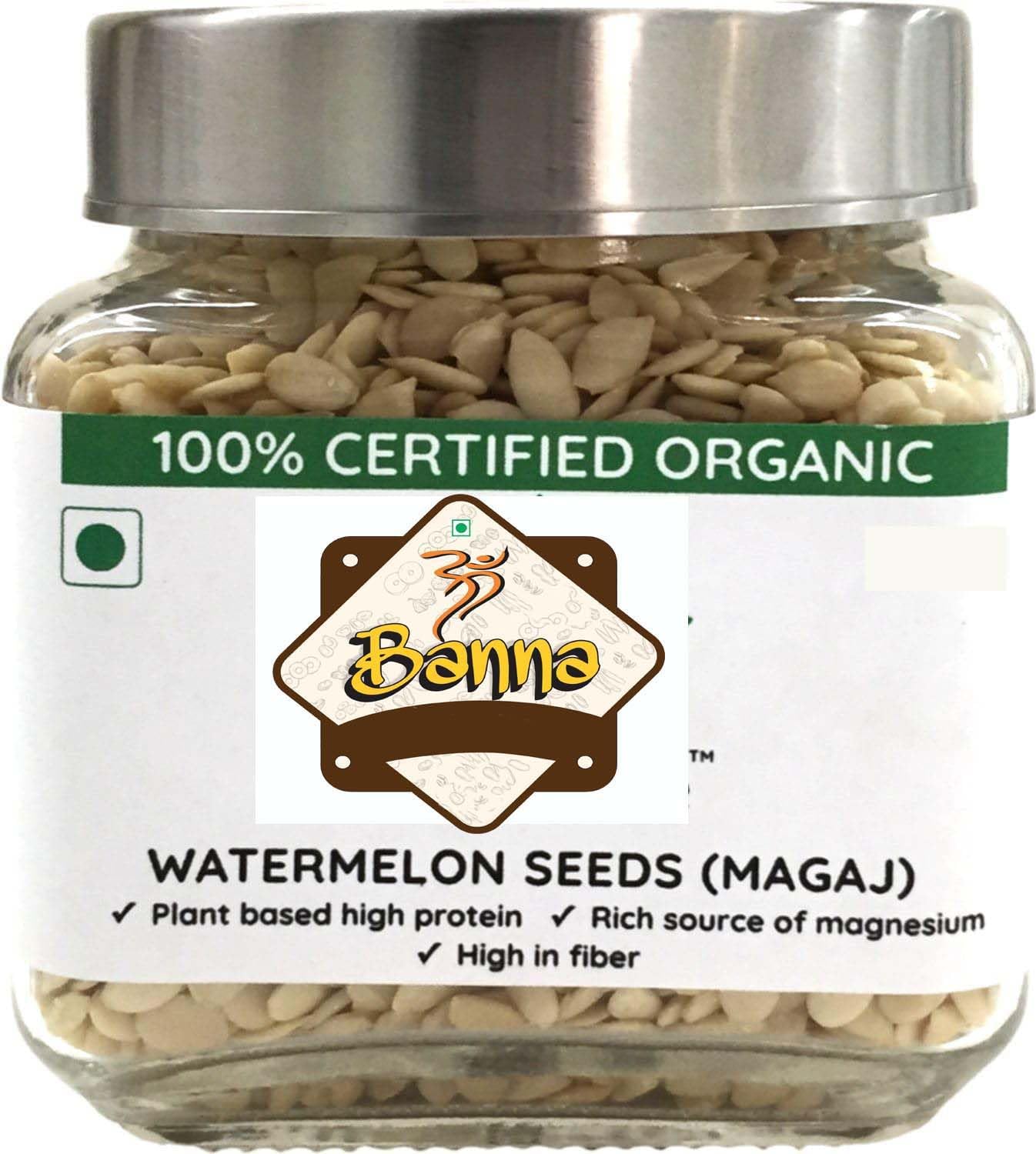 OM BANNA Healthy Tarbooz Beej Pack | Pure Raw Watermelon Seeds for Diet Food & Snacking | High Protein, Fiber & Antioxidants Weight Loss Jar (1kg)-picture-17