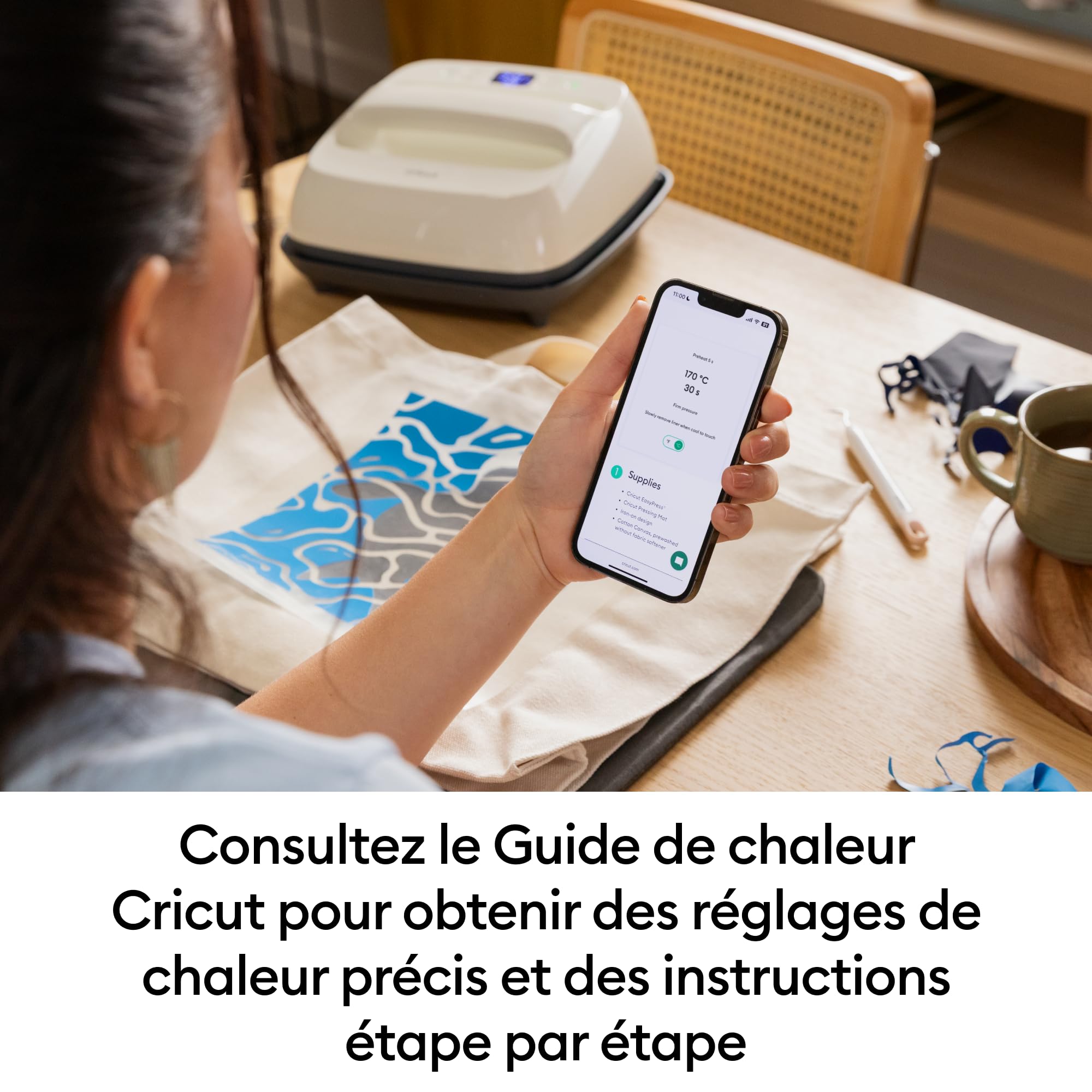 Cricut EasyPress SE (22.9 x 22.9 CM), presse à chaud pour t-shirts, coussins, sacs fourre-tout et plus encore – Framboise